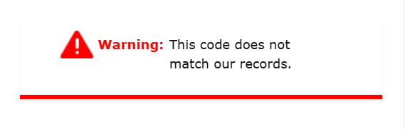 Screenshot of CenCom Admin error message